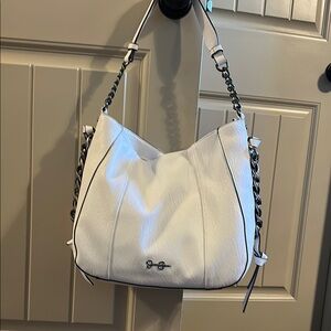White Leather Shoulder Bag